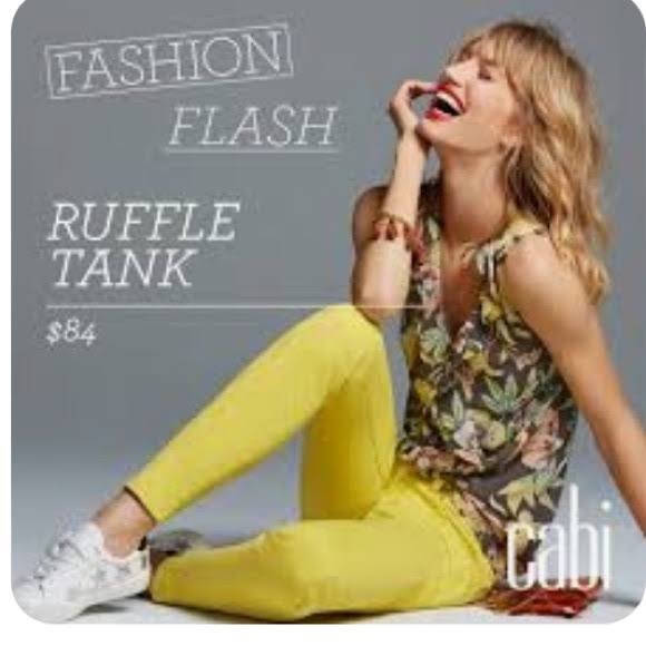 Cabi 3265 Ruffle Tank - Picture 2 of 7